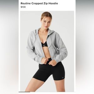 Alo Routine Cropped Hoodie